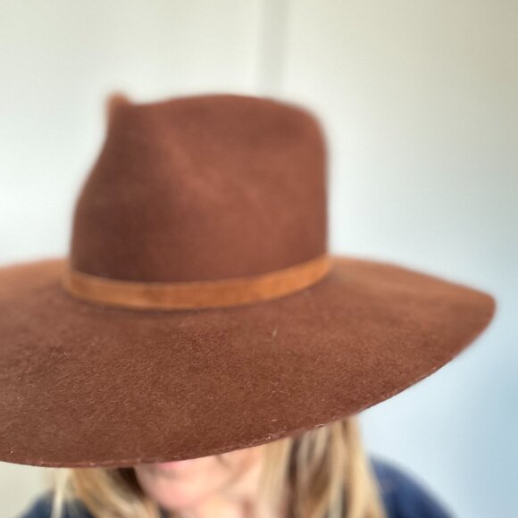 Janessa Leone Brown Felt Hat - Picture 3 of 8